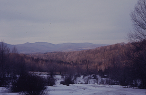 View of the Taconics from the Haley Farm in the Hopper on Mt. Greylock.