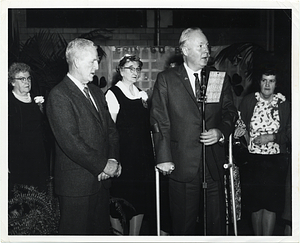 Mayor John F. Collins at an Irish American celebration