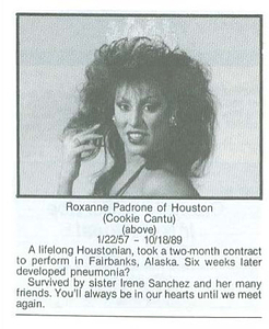 Roxanne Padrone of Houston (Cookie Cantu)