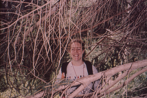 Sarah Moline (Class of 1999) in White Pine Provenance Plantation.