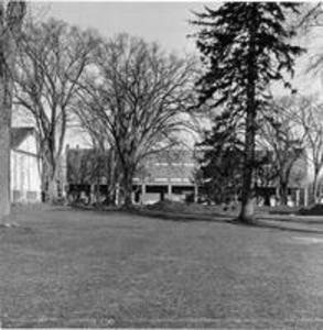 Sawyer Library exterior from the south