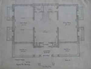 Van Rensselaer House floor plan, first floor, ca. 1895