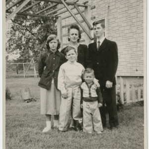 Kendra Family: Caroline, Richard, Barbara, Joseph A. and Peter J. in the yard