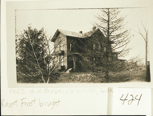 House of Massachusetts Agricultural College President Henry Hill Goodell on Sunset Avenue