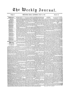Chicopee Weekly Journal, May 3, 1856
