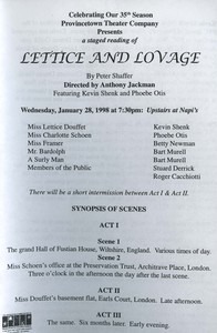 "Lettice and Lovage" (Part 1)