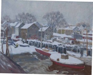 "Provincetown Winter" Ross Moffett (1888-1971)