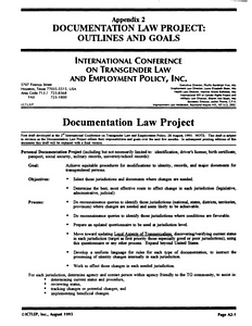 Appendix 2: Documentation Law Project: Outlines and Goals