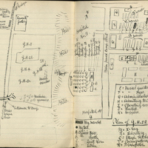 Plan of No. 22 General Hospital (Camiers, France), 1916.