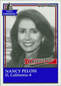 Congresswoman Nancy Pelosi (D-CA, District 8) 103rd Congress trading card