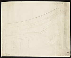 [Plan of section of railroad in Lowell near the Station]