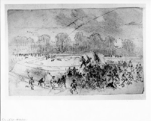 Charge of the Fifth Corps (Battle of Poplar Springs Church - Peeble's Farm)