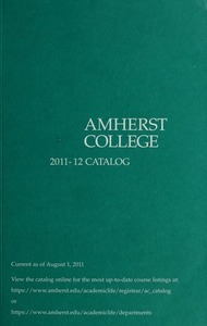 Amherst College Catalog 2011/2012