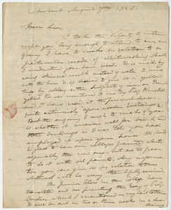 Edward Hitchcock letter to Benjamin Silliman, 1828 August 7