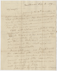 Benjamin Silliman letter to Edward Hitchcock, 1819 February 6
