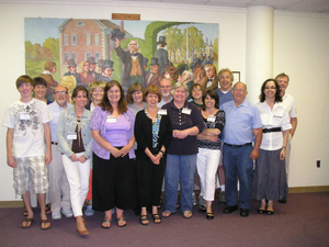 Volunteers and staff at the Danvers Mass. Memories Road Show