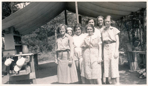 Girl Scout Troop #4 camping