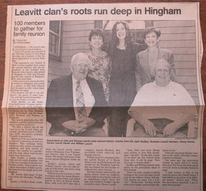 Leavitt clan family reunion