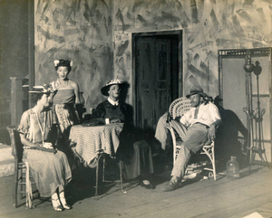 Promotional photo for the play 'Rain'