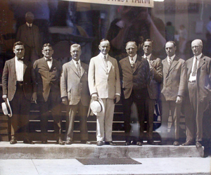 President Calvin Coolidge and governor Alvan Fuller visit Amesbury on July 11, 1925