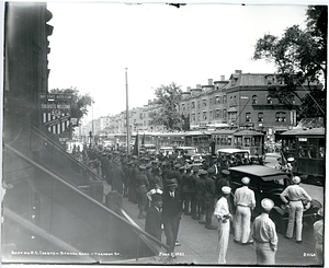 Boston High School Cadets, special cars, Tremont Street