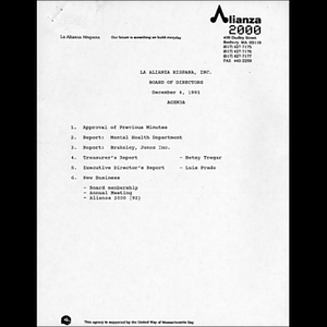 Meeting materials for December 1991
