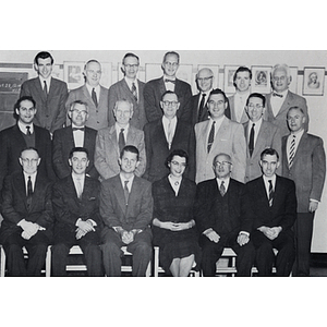 The 1960 yearbook photo of the Mathematics Department