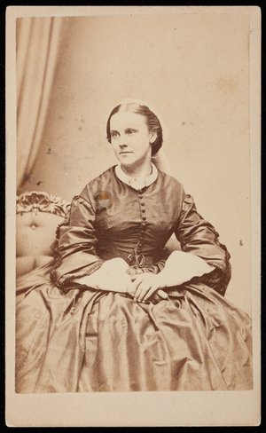 Studio portrait of Elizabeth Waterman Choate, Boston, Mass., ca 1870
