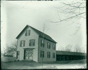 Exterior view of the fire station, Shrewsbury, Mass., undated
