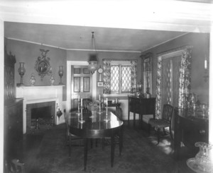 F.H. Bigelow House, 4 Channing St., Cambridge, Mass., Dining Room..