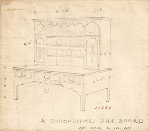 "A Shropshire Sideboard of Oak and Inlay"