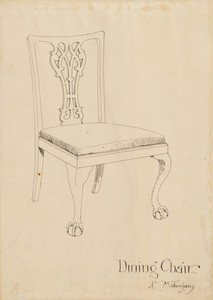 "Dining Chair of Mahogany"