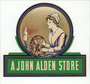 Decal for "A John Alden Store," The Meyercord Co., Chicago, Illinois, undated
