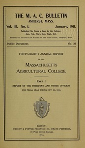 Forty-eighth annual report of the Massachusetts Agricultural College. Public document 31