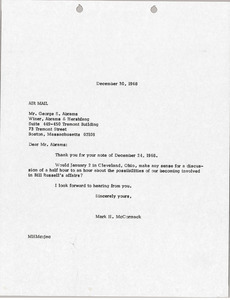 Letter from Mark H. McCormack to George S. Abrams
