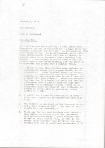 Memorandum from Mark H. McCormack to Jay Michaels