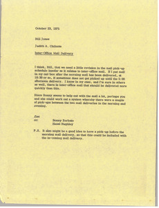 Letter from Judy A. Chilcote to Bill Jones