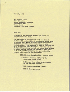 Letter from Mark H. McCormack to Donald Craib