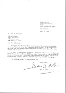 Letter from Dana I. Alvi to Mark H. McCormack