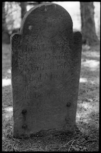 Gravestone of David Marshall (1776) and daughter Pamela Marshall (1777), Old Poquonock Burying Ground