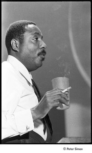 United States Student Press Association Congress: Dick Gregory with cigarette and cup