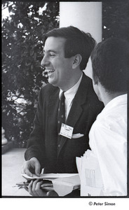 National Student Association Congress: W. Eugene Groves speaking with a delegate