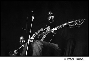 Tim Buckley in performance, probably at the Unicorn Coffee House