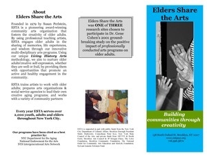 Elder Share the Arts Records, ca. 1975-2018