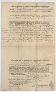 Deed transfer from Moses Hopkins to Charles W. Hopkins