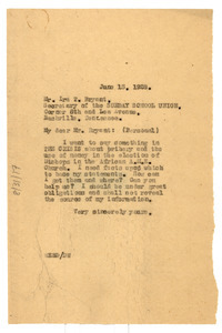 Letter from W. E. B. Du Bois to Ira T. Bryant