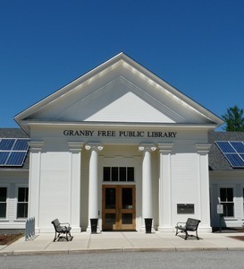 Granby Free Public Library: exterior of front entrance