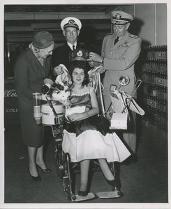 Young woman in wheelchair crowned