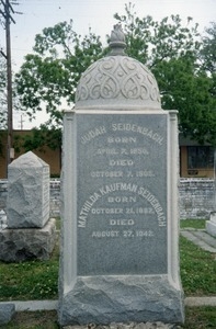 Hebrew Rest Cemetery (New Orleans, La.): Seidenbach, Judah and Matilda K.