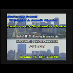 Committee on Arts, Humanities, Film, and Tourism meeting recording, October 17, 2011